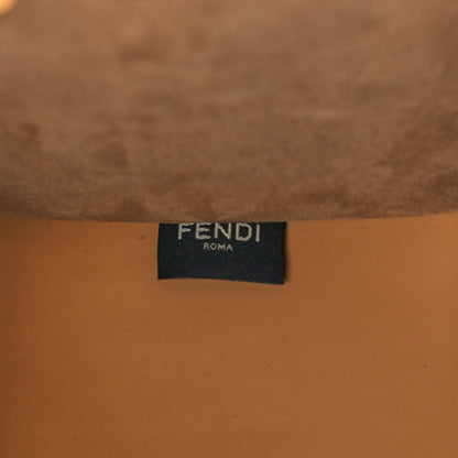 Fendi Vitello King Plexiglass Elaphe Python Print Logo Medium Fendi Sunshine Shopper Tote Miele Scuro Makeup 6 of 9