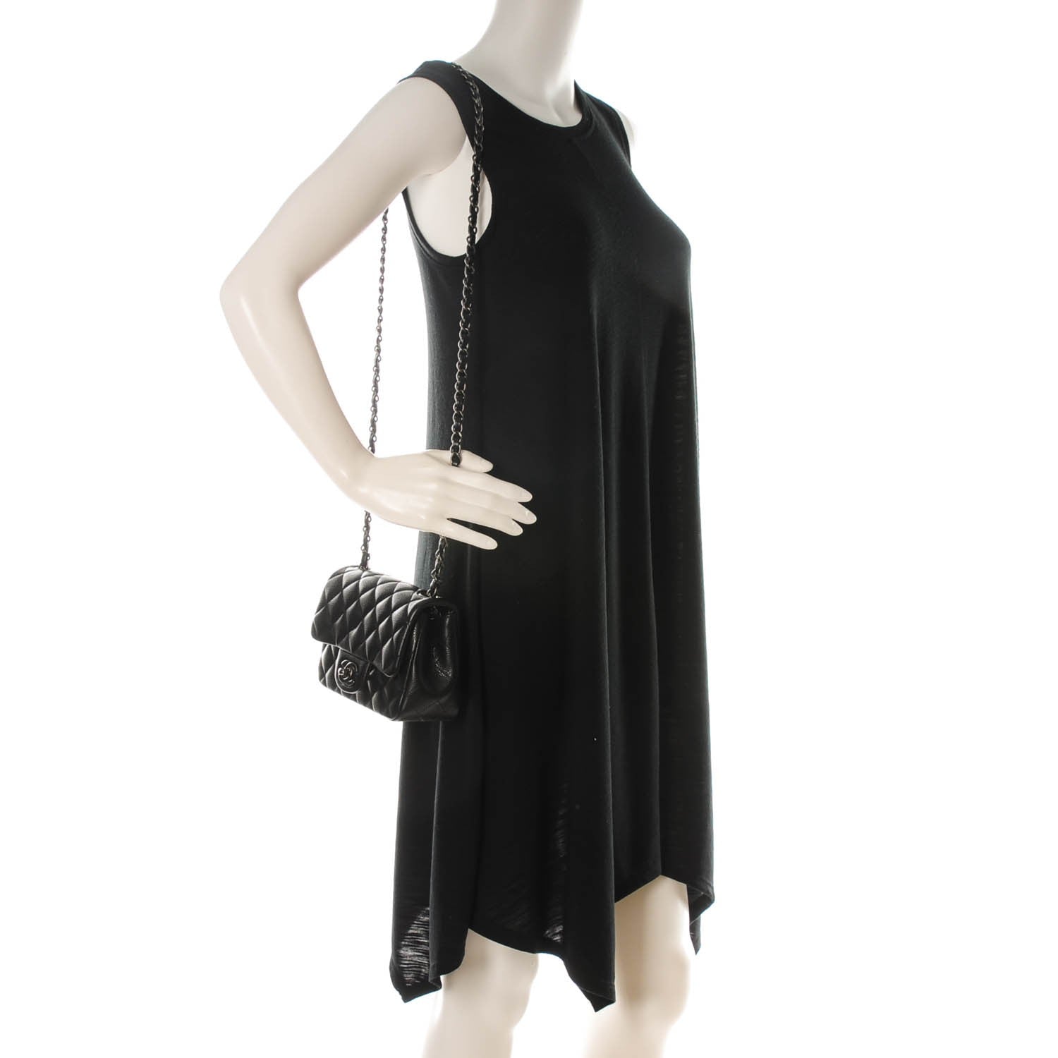 Chanel Caviar Quilted Mini Square Flap Black 2 of 8