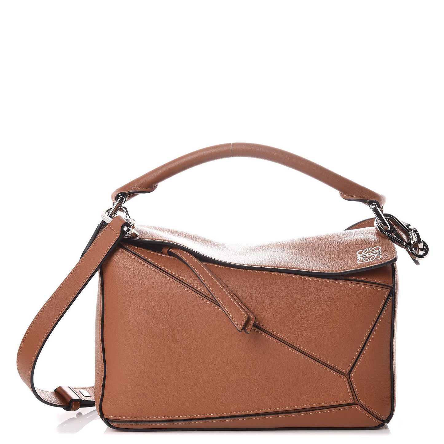 Calfskin Small Puzzle Bag Tan