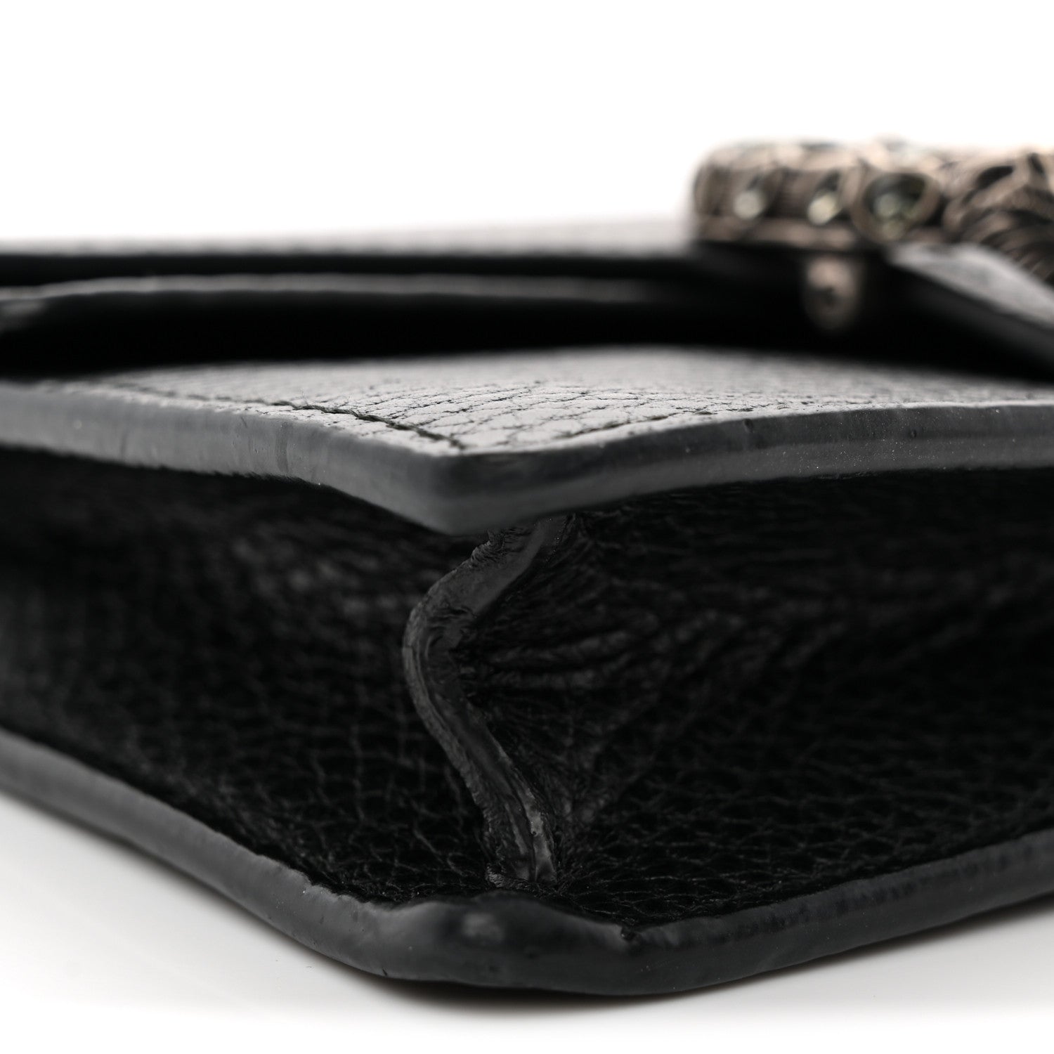 Gucci Calfskin Super Mini Dionysus Shoulder Bag Black 8 of 9