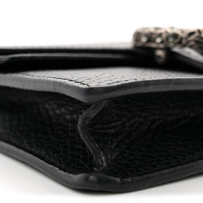 Gucci Calfskin Super Mini Dionysus Shoulder Bag Black 8 of 9
