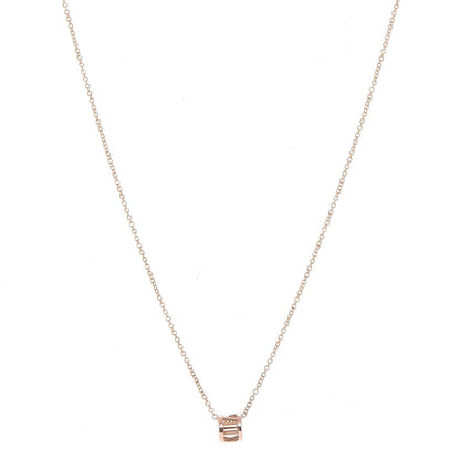 Tiffany 18K Rose Gold Atlas Open Pendant Necklace 1 of 6