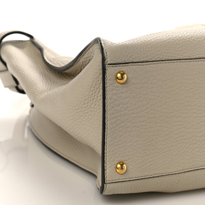 Fendi Cuoio Romano Selleria Bi-Color Large Peekaboo X-Lite Latte Laguna 6 of 7