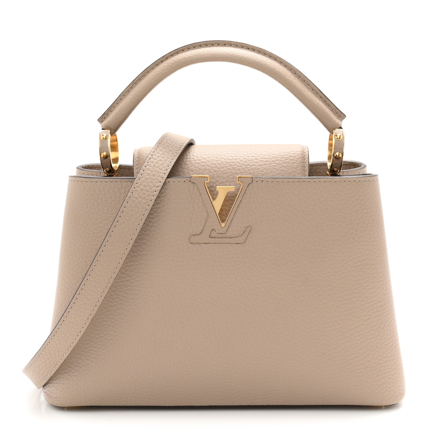 Louis Vuitton Taurillon Capucines BB Galet 1 of 9