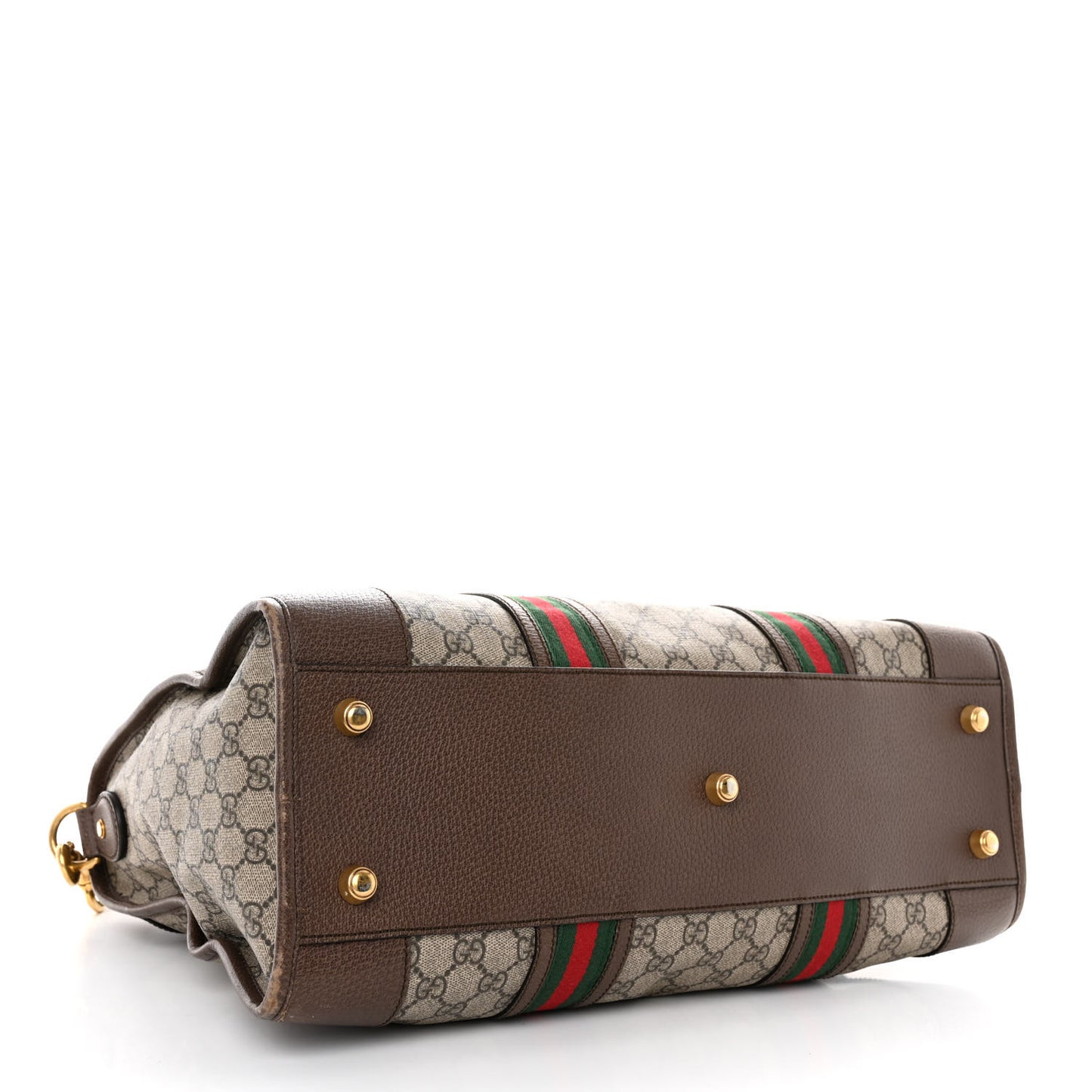 Soft GG Supreme Monogram Web Large Duffle Bag Beige New Acero Crop