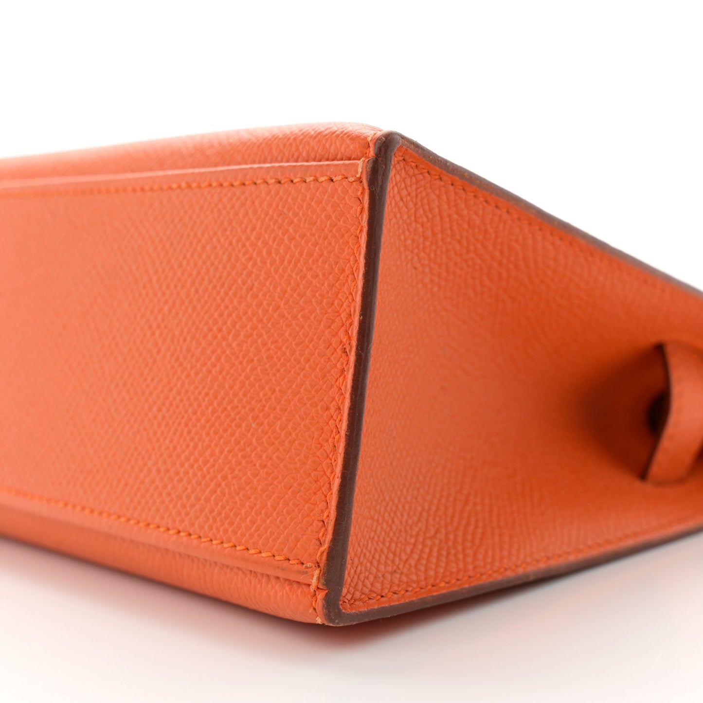 Epsom Kelly Pochette Clutch Orange