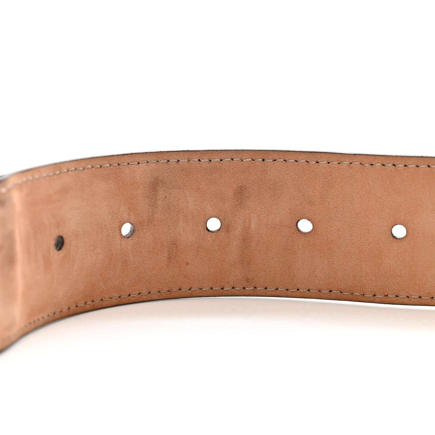Nylon Calfskin Double G Web 40mm Belt 85 34 Green Red Cuir