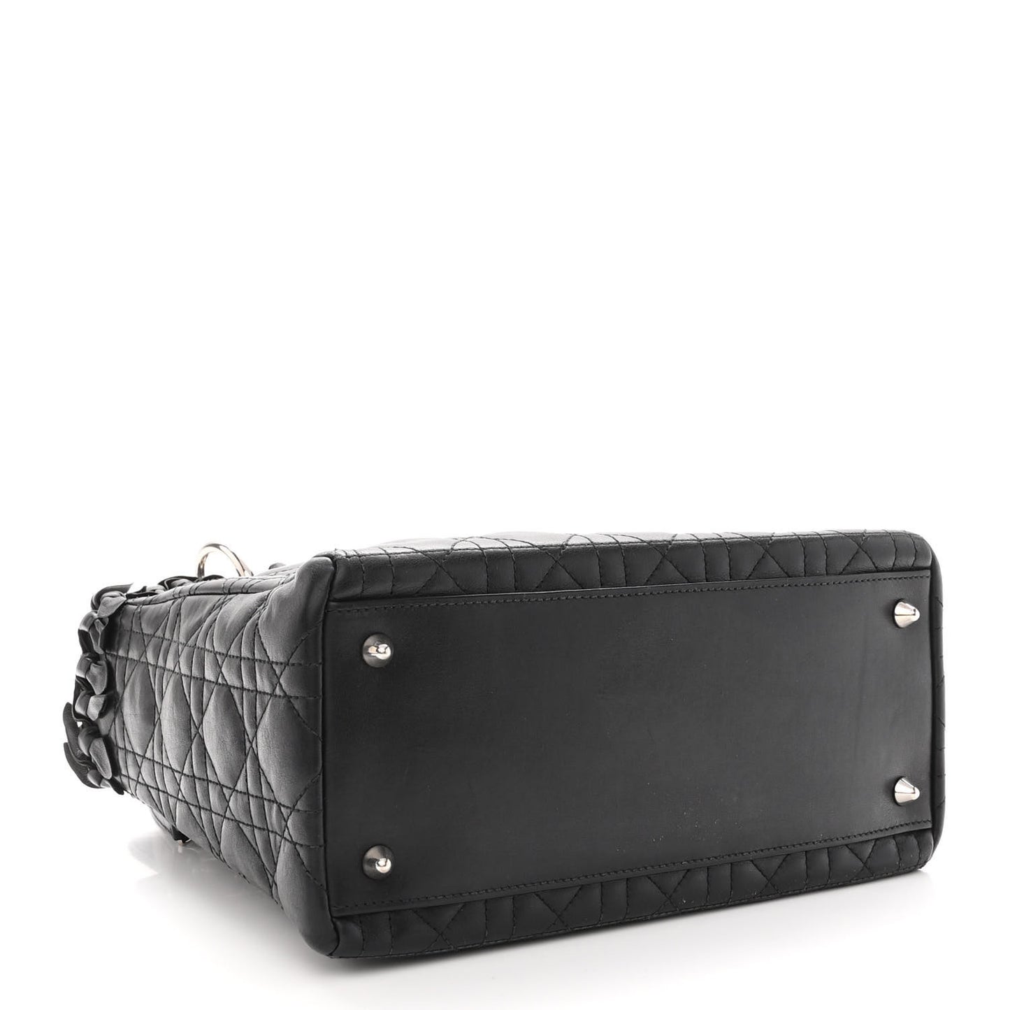 Lambskin Cannage Medium Lady Dior Black