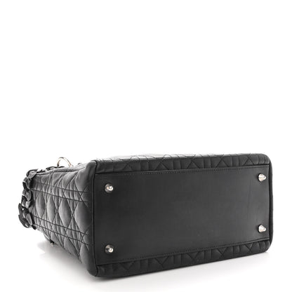 Christian Dior Lambskin Cannage Medium Lady Dior Black 4 of 10