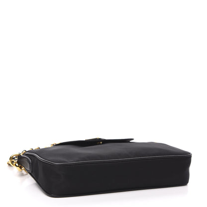Prada Tessuto Nylon Saffiano Crossbody Bag Black 3 of 9