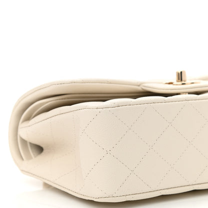 Chanel Caviar Quilted Small Double Flap White 9 of 11
