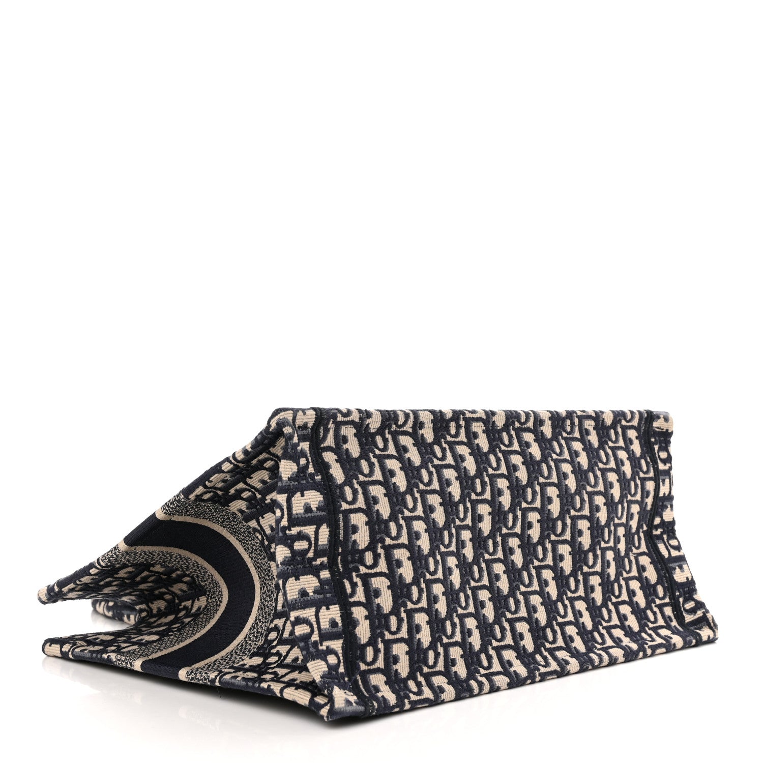 Christian Dior Oblique Medium Book Tote Blue Multicolor 4 of 11