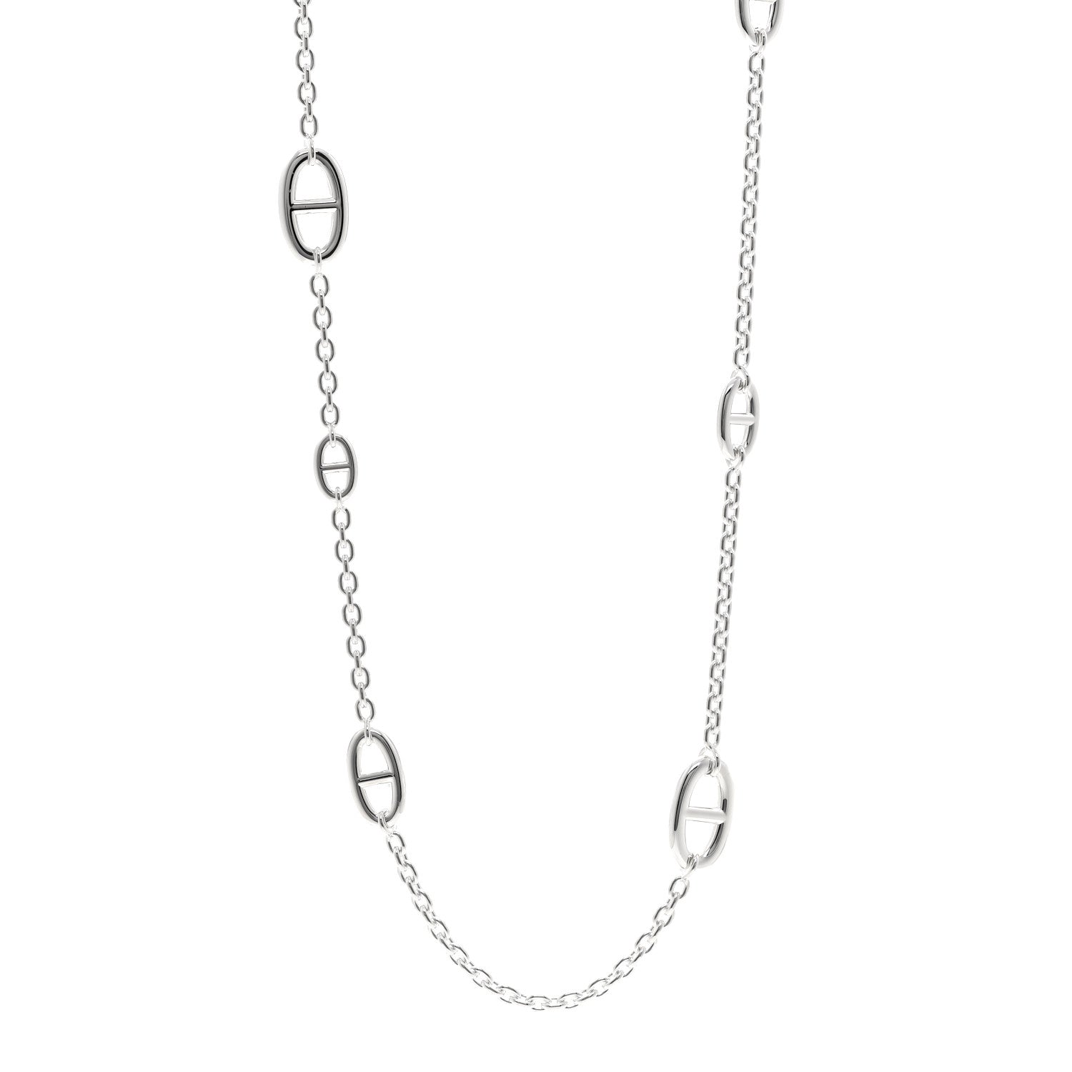 Hermes Sterling Silver Farandole Necklace 80 1 of 5