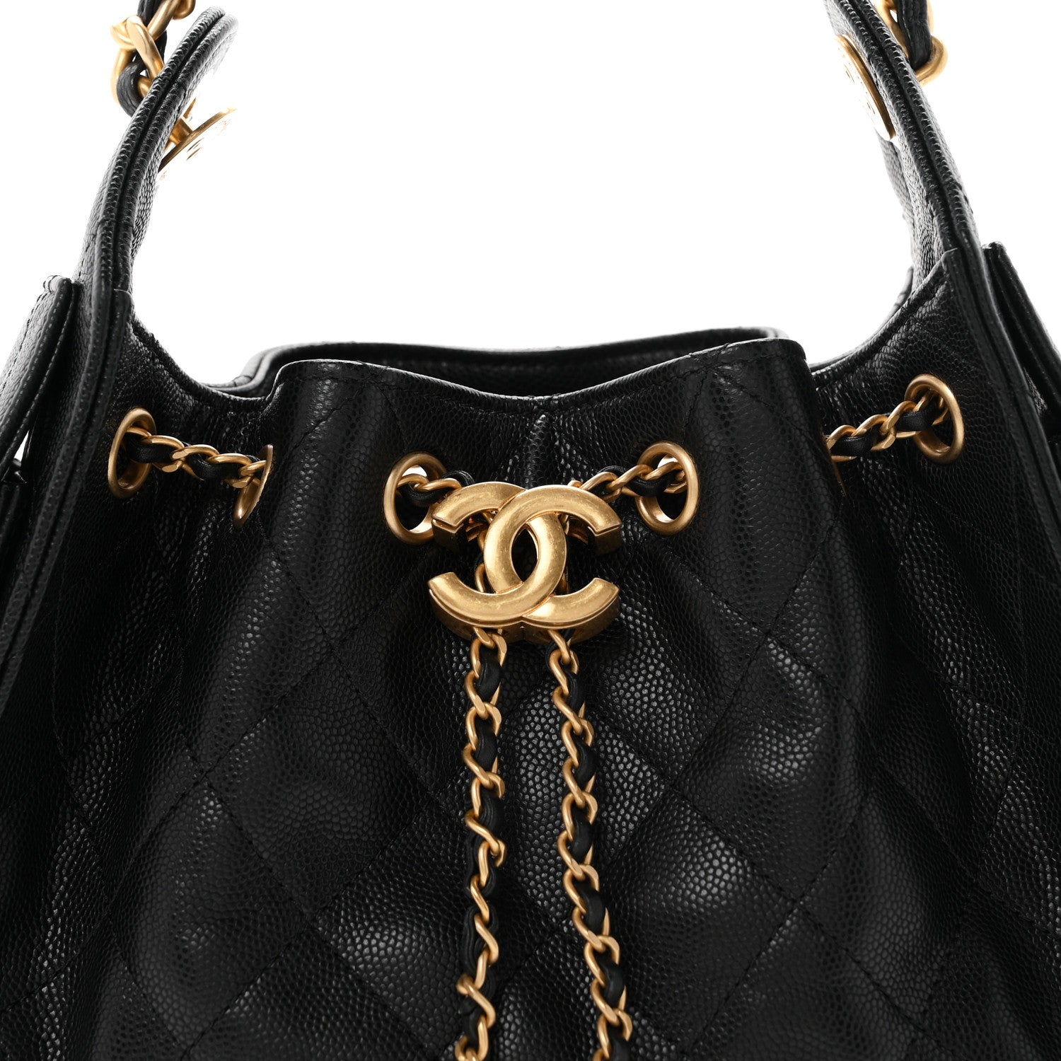 Chanel Caviar Quilted Mini Chanel 25 Handbag Black 8 of 11