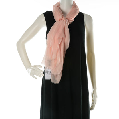 Chanel Modal Cashmere Sequins CC Scarf Rose Pale 2 of 7