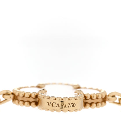 Van Cleef & Arpels 18K Yellow Gold Mother of Pearl 10 Motifs Vintage Alhambra Necklace 5 of 6