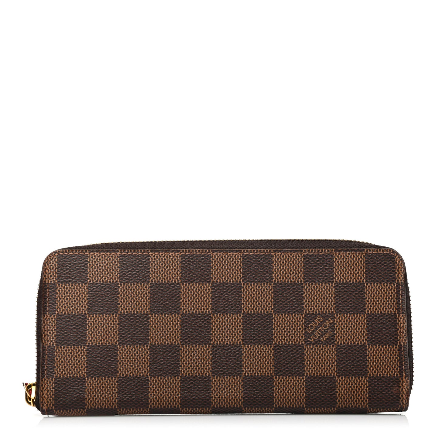 Damier Ebene Clemence Wallet Cherry