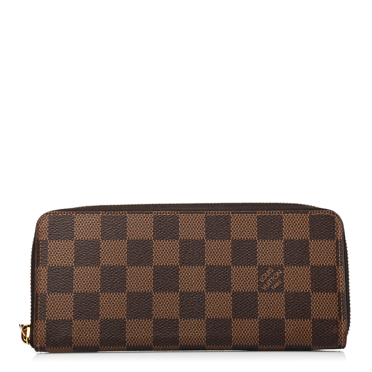 Louis Vuitton Damier Ebene Clemence Wallet Cherry 1 of 4