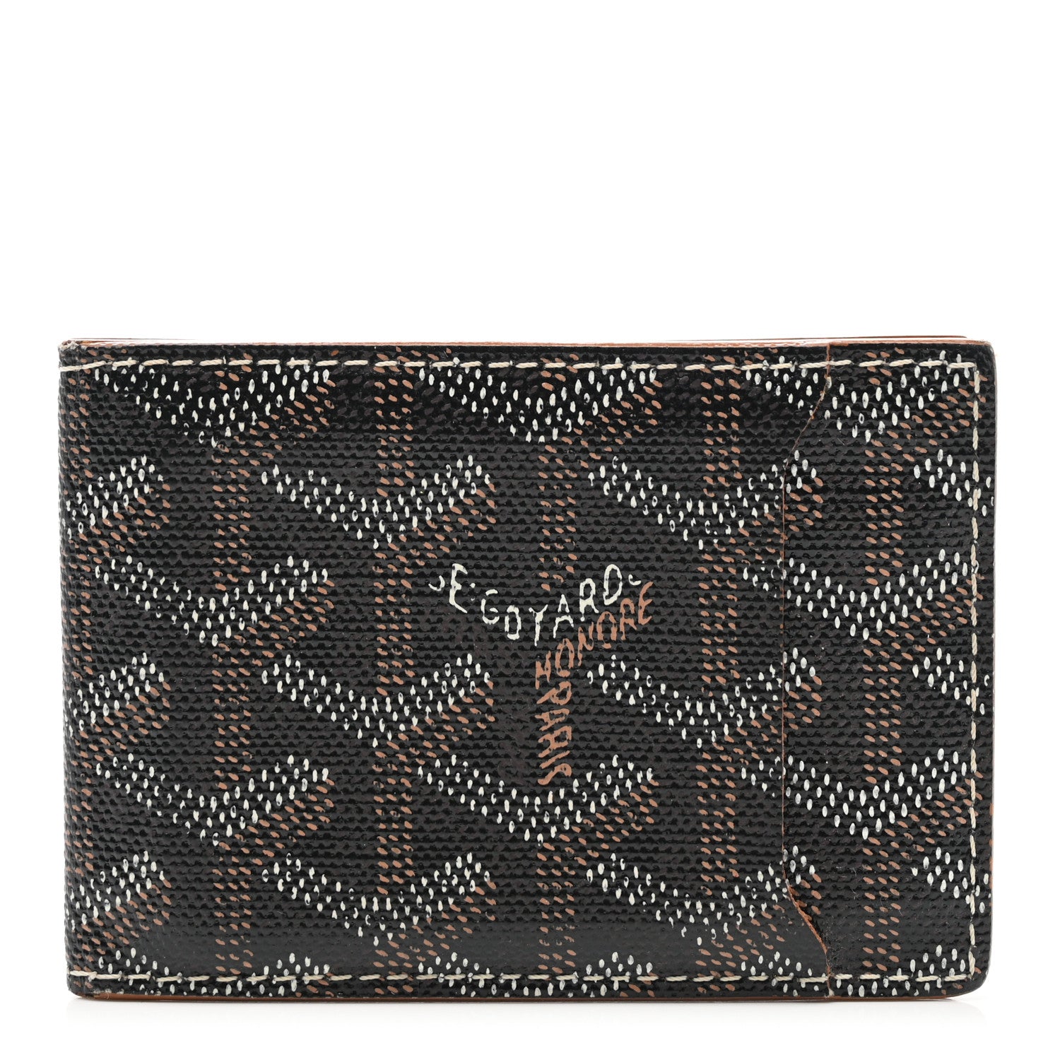 Goyard Goyardine Bi-Fold Victoire PM Wallet Black 1 of 7