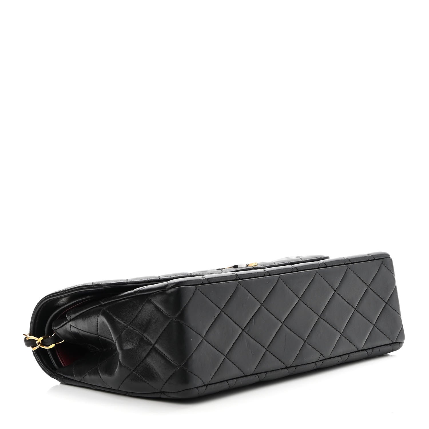 Chanel Lambskin Quilted Medium Double Flap Black 4 of 12