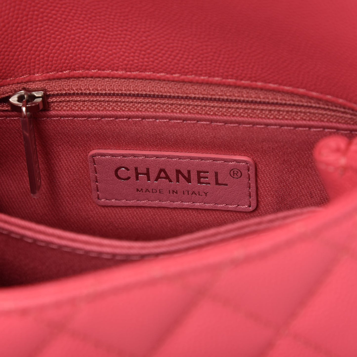 Caviar Quilted Incognito Extra Mini Coco Handle Flap Pink