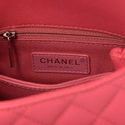 Chanel Caviar Quilted Incognito Extra Mini Coco Handle Flap Pink 8 of 10