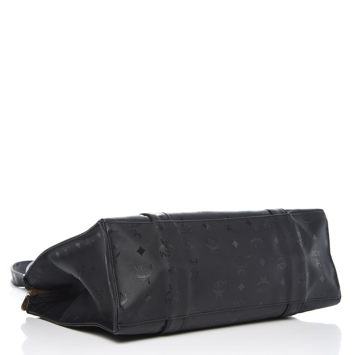 Monogram Coated Canvas Tote Bag Black