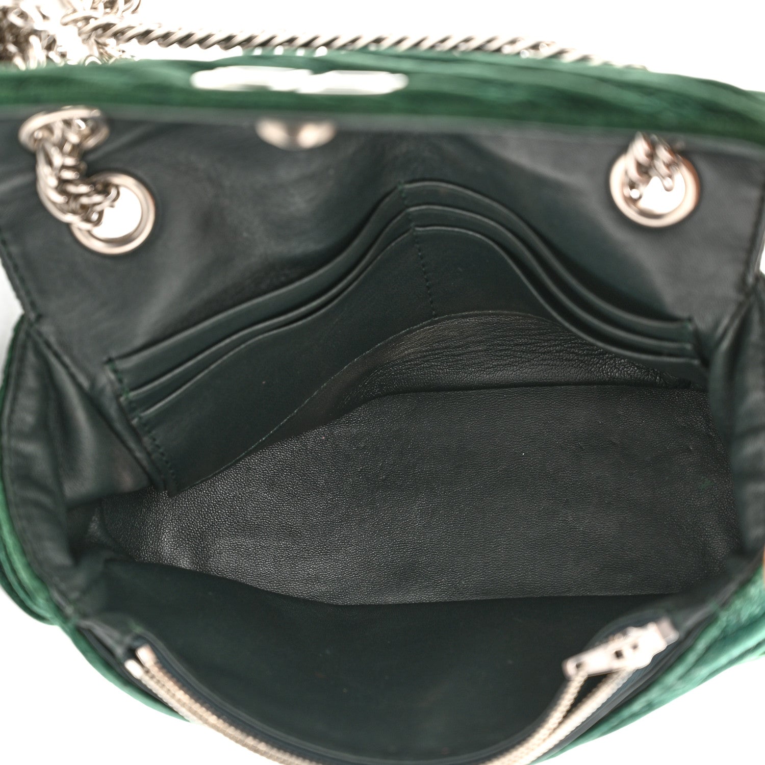 Balenciaga Velvet Logo Matelasse S BB Round Shoulder Bag Vert Emeraude 5 of 11