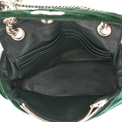 Balenciaga Velvet Logo Matelasse S BB Round Shoulder Bag Vert Emeraude 5 of 11