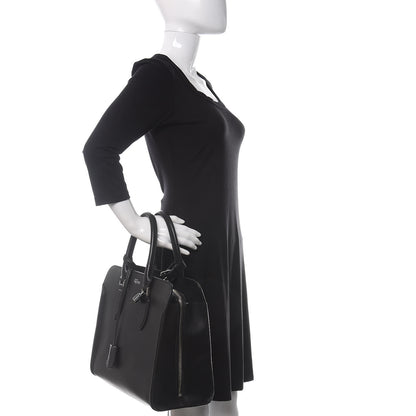 Alexander McQueen Calfskin Heroine Open Tote Black 2 of 17