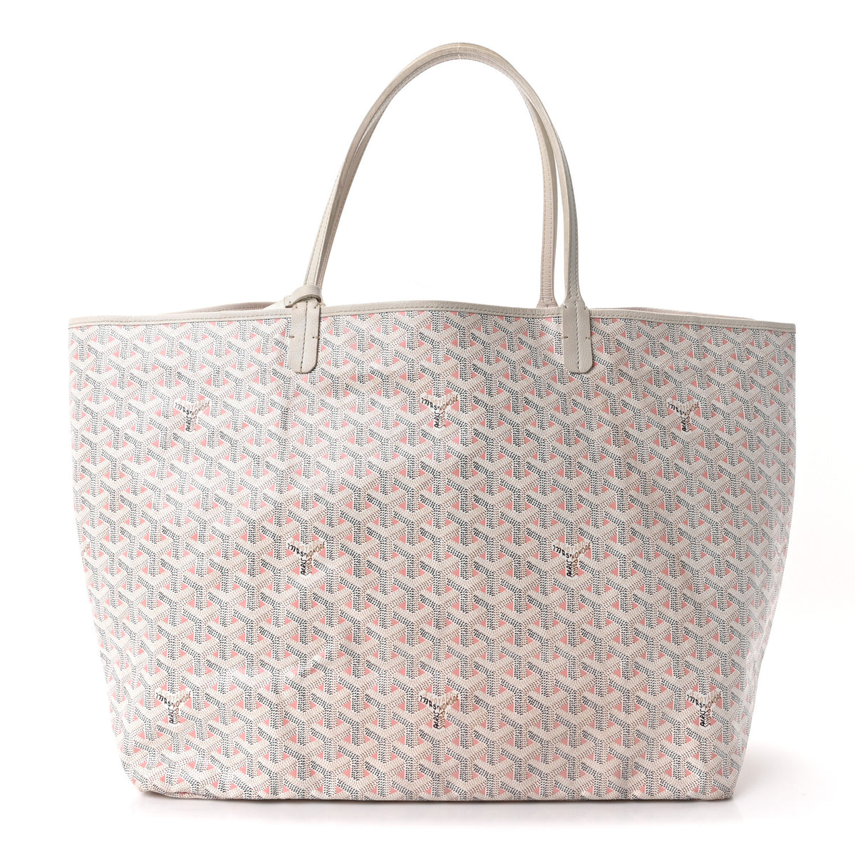 Goyard Goyardine Saint Louis Claire Voie GM White Pink 1 of 10