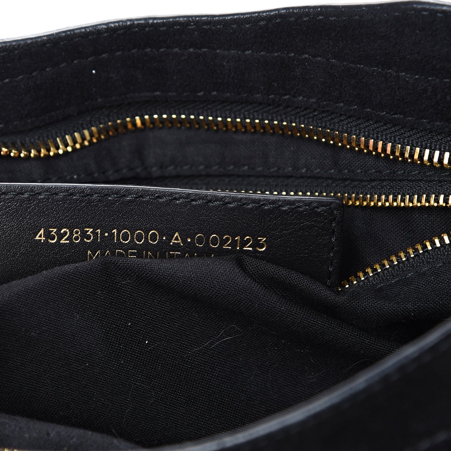 Suede Gold Metallic Edge Hardware S City Black