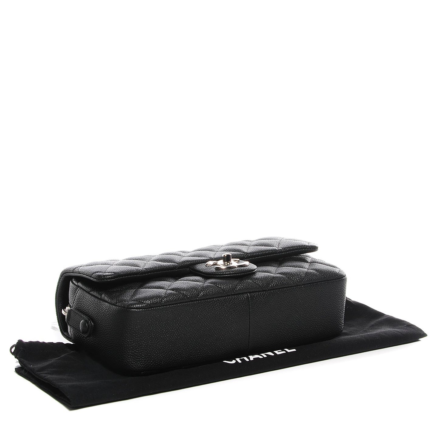 Caviar Quilted Medium Easy Flap Black