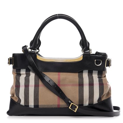 Burberry Canvas House Check Tote Black 1 of 13