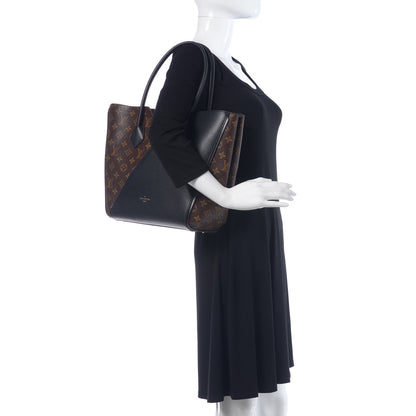 Louis Vuitton Calfskin Monogram Kimono Tote Black 2 of 10