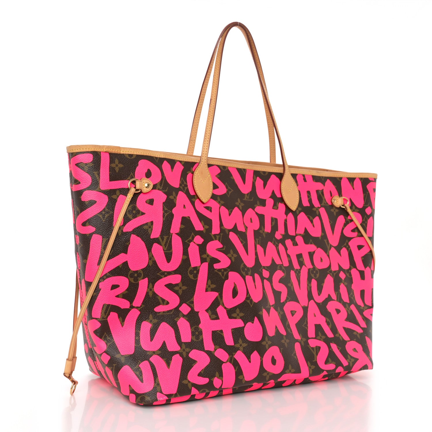 Louis Vuitton Monogram Graffiti Neverfull GM Fuchsia 3 of 14
