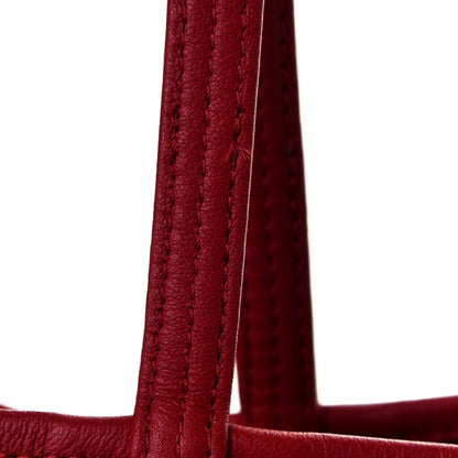 MCM Visetos Large Liz Reversible Shopper Tote Ruby Red 12 of 13