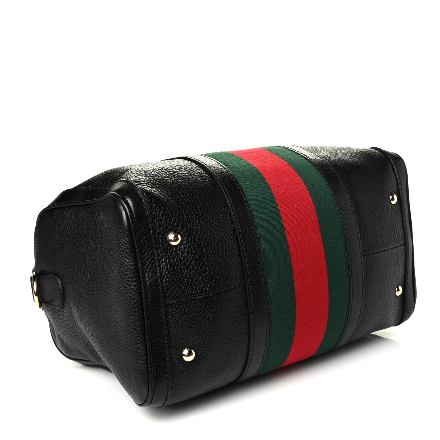 Calfskin Vintage Web Medium Boston Black