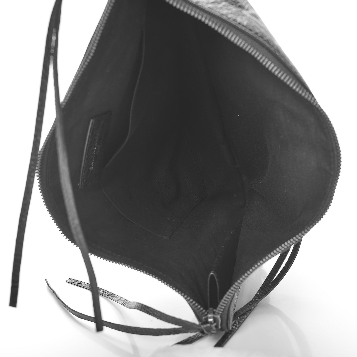 Agneau Classic Hardware Graffiti Small Pouch Black Multicolor