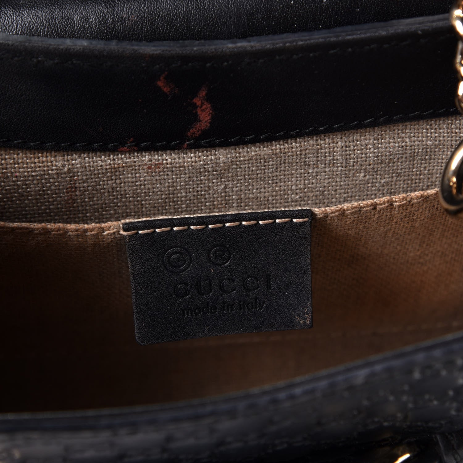 Gucci Microguccissima Mini Emily Shoulder Bag Black 6 of 16