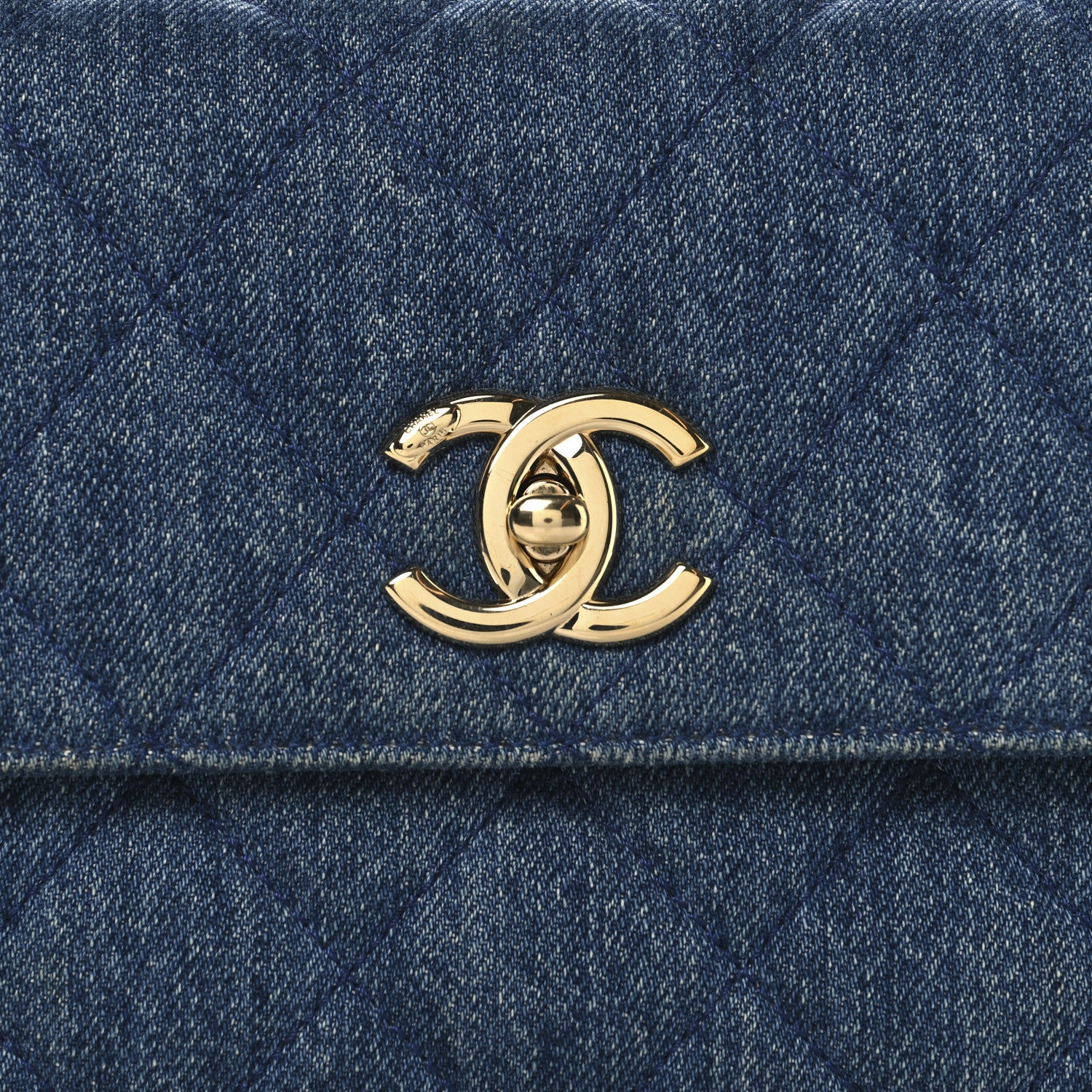 Chanel Denim Quilted Small Trendy CC Flap Dual Handle Bag Blue 9 of 12