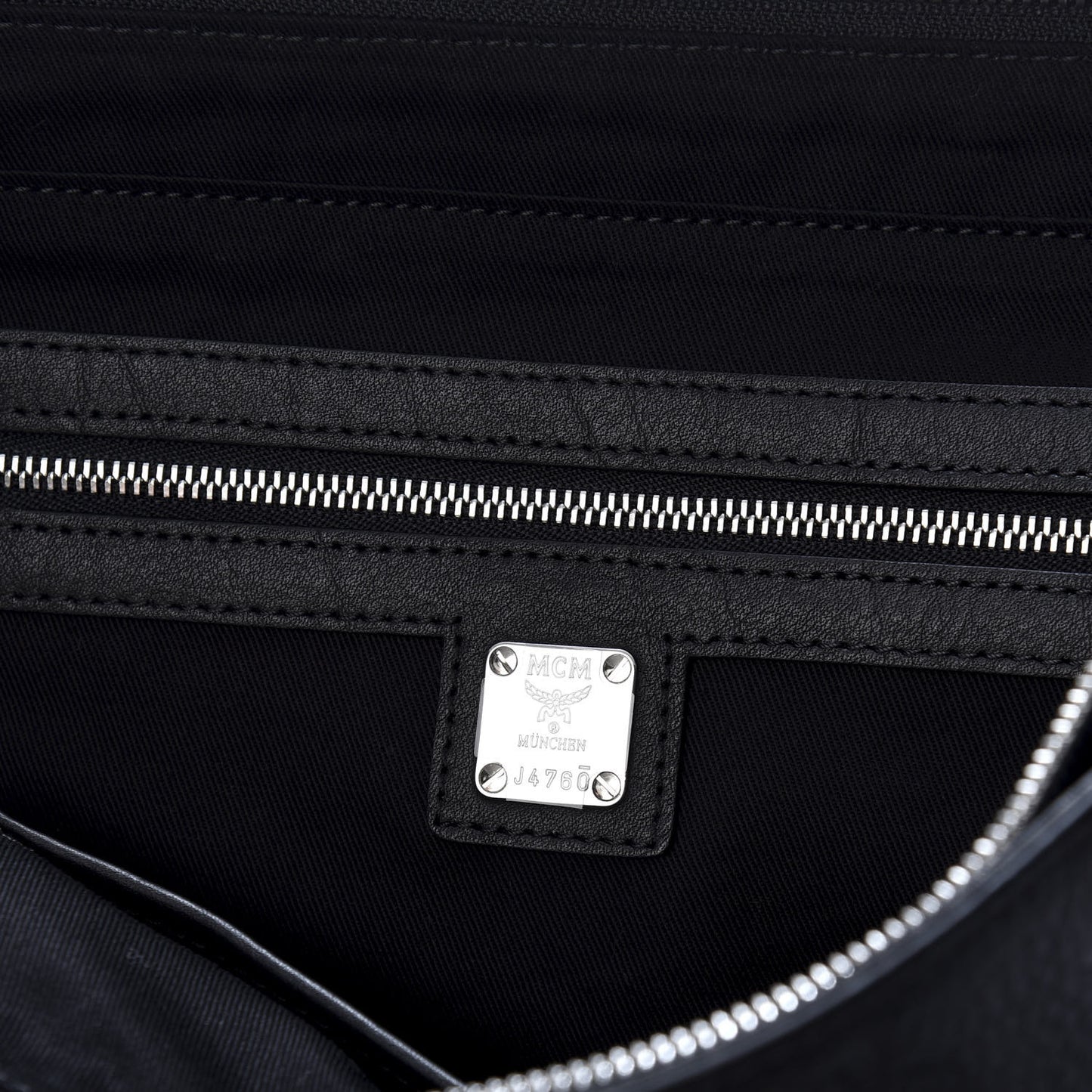 Calfskin Ottomar Monogram Medium Klara Shopper Tote Black