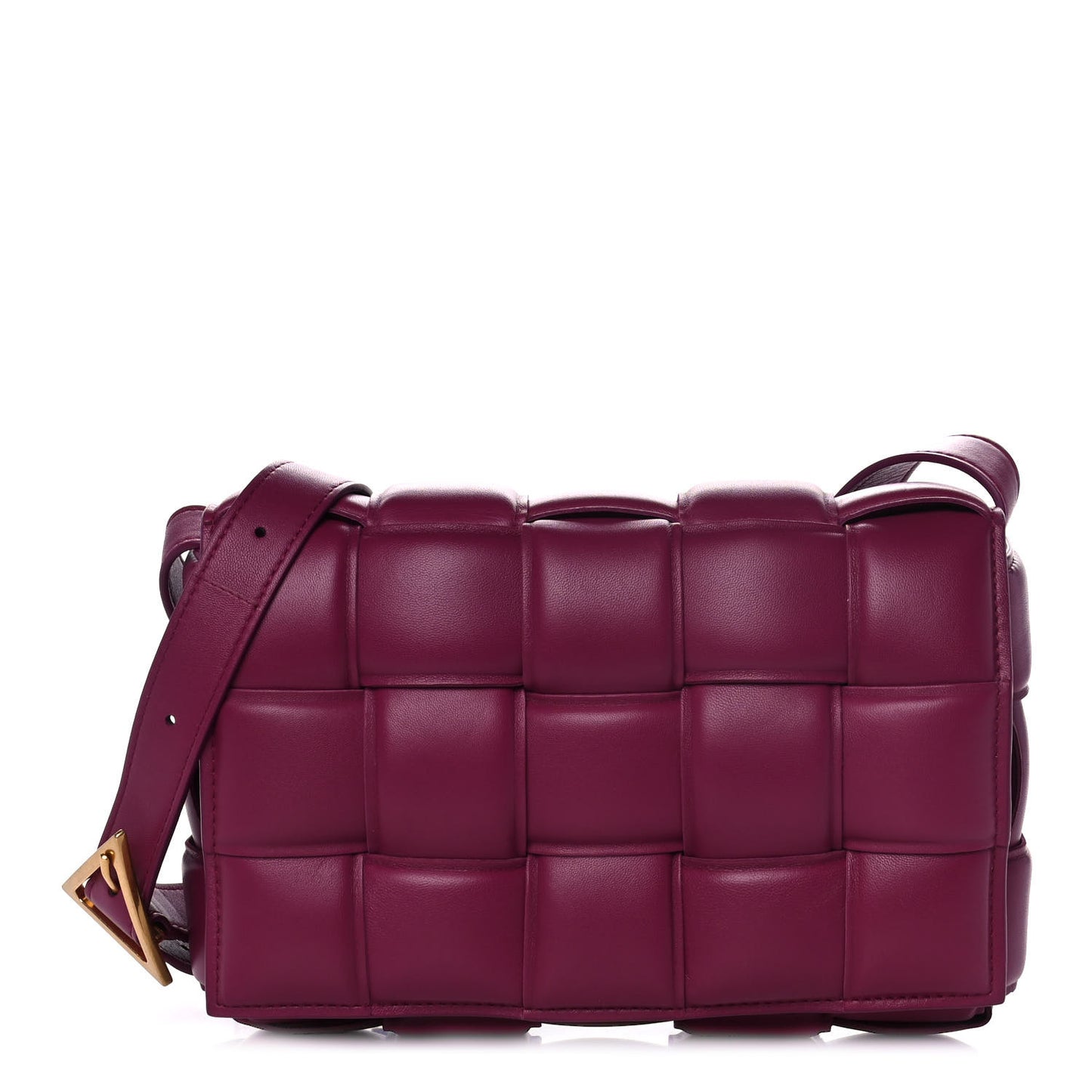 Nappa Maxi Intreccio Padded Cassette Crossbody Bag Cinnabar
