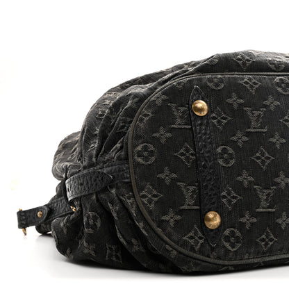 Louis Vuitton Denim Mahina XL Black 8 of 9