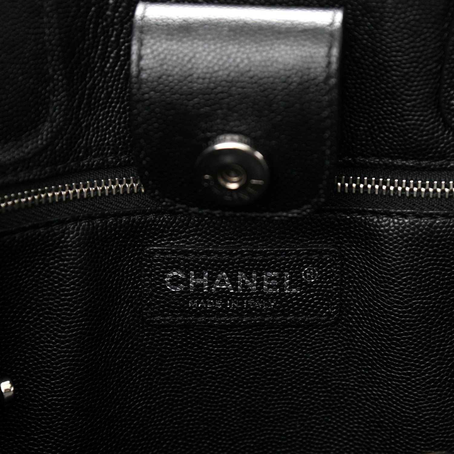 Chanel Caviar Stitched Medium Lady Coco Shopping Tote Black 6 of 13