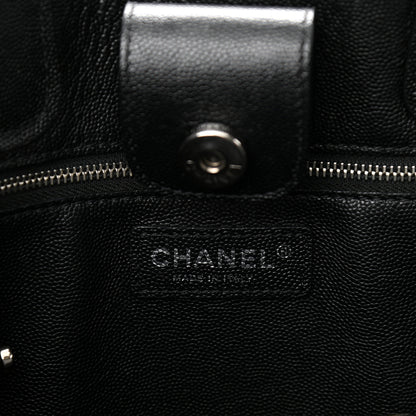 Chanel Caviar Stitched Medium Lady Coco Shopping Tote Black 6 of 13