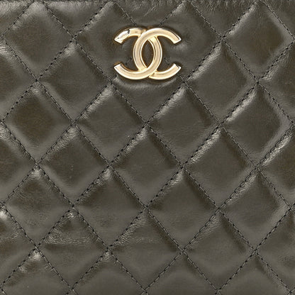 Chanel Calfskin Quilted CC Camera Case Green 8 of 11