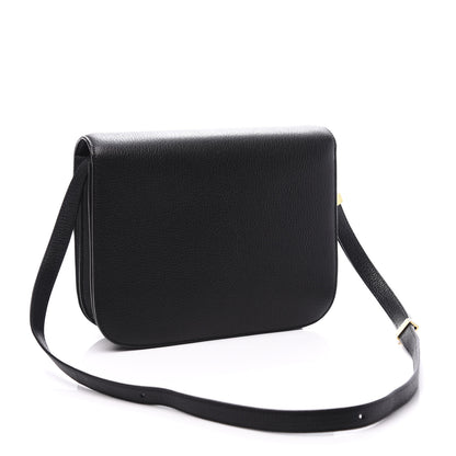 Celine Goatskin Medium Classic Box Flap Bag Black 2 of 10