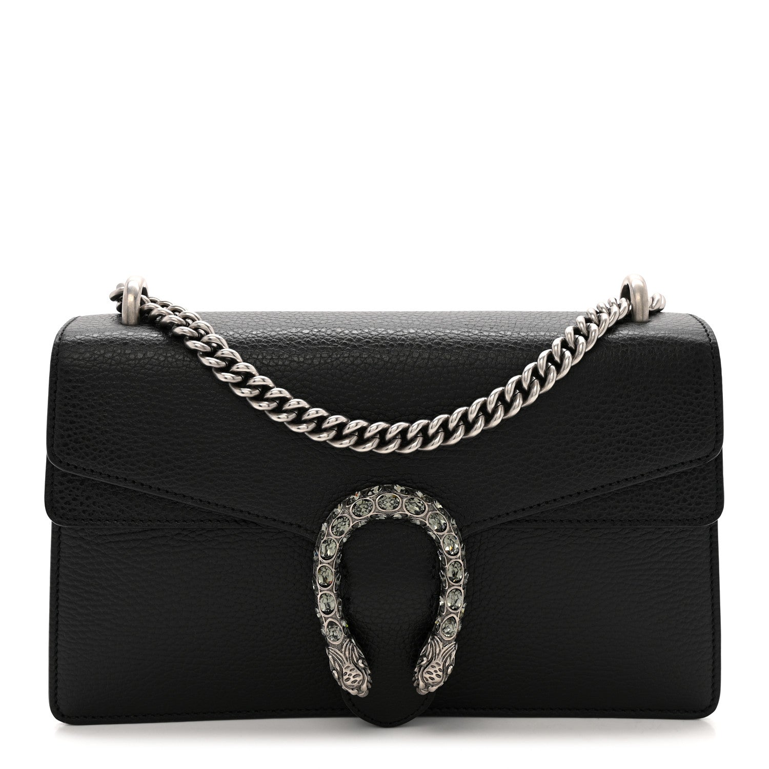 Gucci Pebbled Calfskin Small Dionysus Shoulder Bag Black 1 of 11