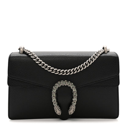 Gucci Pebbled Calfskin Small Dionysus Shoulder Bag Black 1 of 11
